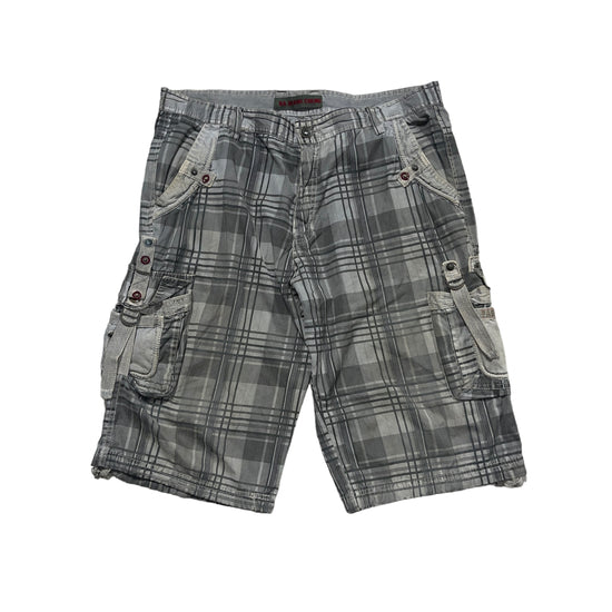 Baggy Check Cargo Shorts