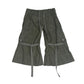 DIESEL Wide Flare Cropped Parachute Shorts