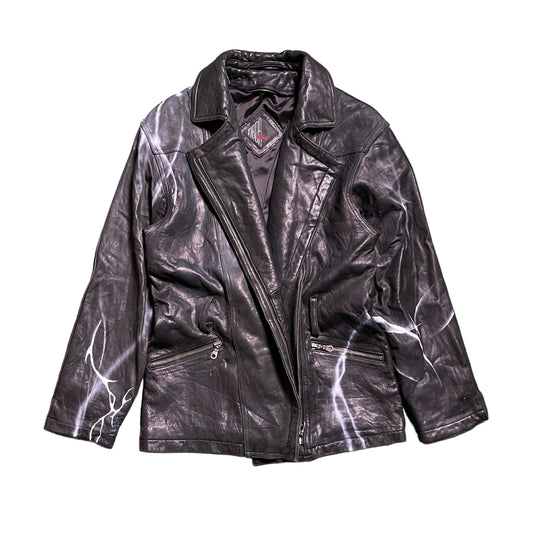 Airbrushed Leather Jacket