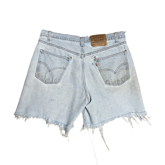 Distressed Denim Shorts