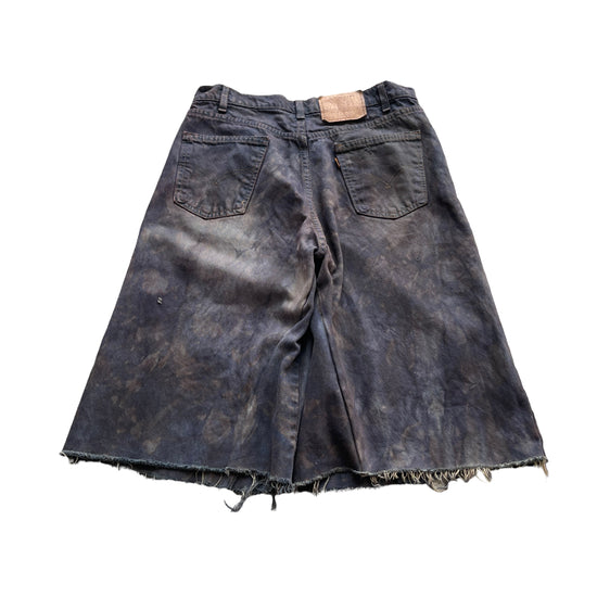 Charcoal Dyed Denim Shorts