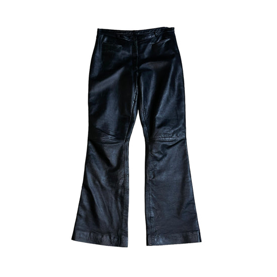 Leather Flare Pants