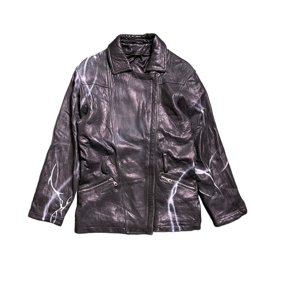 Airbrushed Leather Jacket