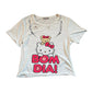 Kitty BOM DIA ! Cropped T-shirt