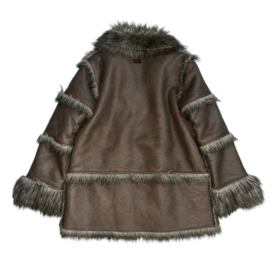 FUBU Leather/Fur Switched Jacket