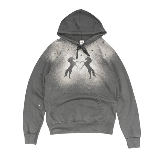 Star Design Double Horse Hoodie