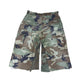 U.S.Army BDU Camo Cropped Wide Cargo Shorts