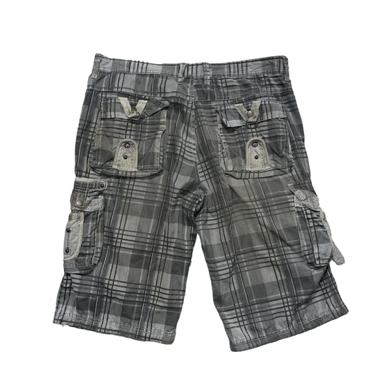 Baggy Check Cargo Shorts