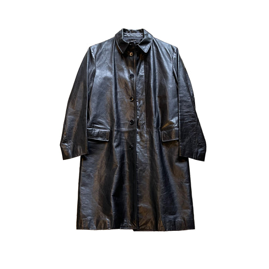 DKNY Leather Coat