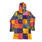 Ethnic Patchwork Zip-up Hoodie